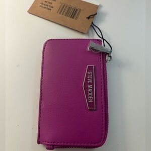Steve Madden Pink Key & Card Holder